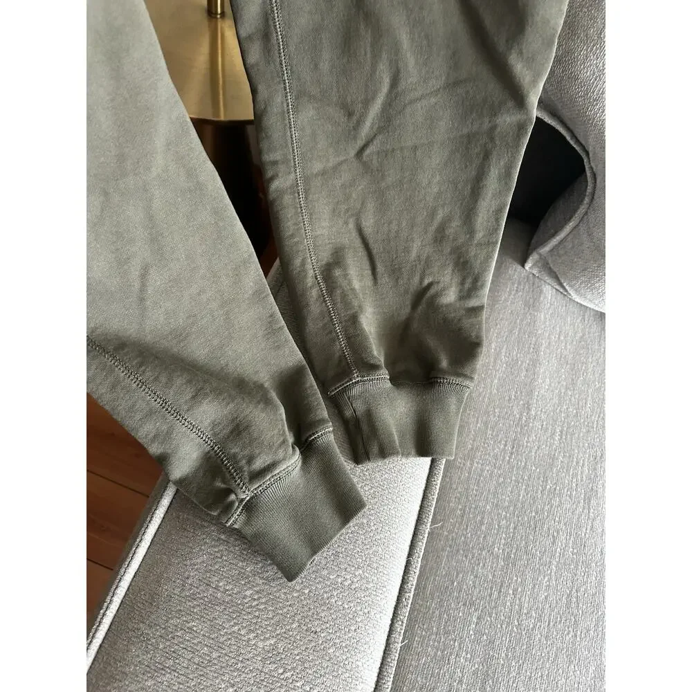 J.Crew Sweatpants Mens XL Military Green joggers Fleece Tapered Leg Drawstring